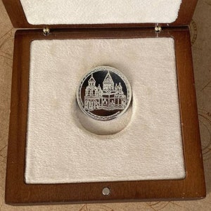 HEILIGE ETCHMIADZIN Münze - SILBER / Surb Ejmiadzin/ Ejmiacin / armenische Münze/ Armenien /Souvenir Medaille aus Silber / Geschenk