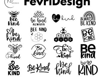 Be Kind Bundle Designs: SVG, PNG, PDF (Digital Download)
