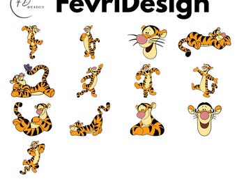 Winnie The Pooh Tigger Png Svg Pdf Bundle (Digital Download)