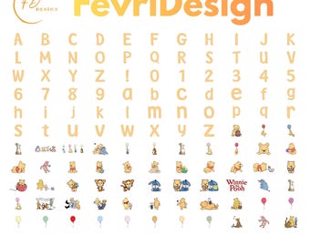Classic Winnie The Pooh Clipart Bundle 7 Bundle (Digital Download)