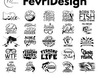 Fishing PNG Svg Pdf Eps Dxf Bundle Designs for Shirts,Mugs Bundle (Digital Download)