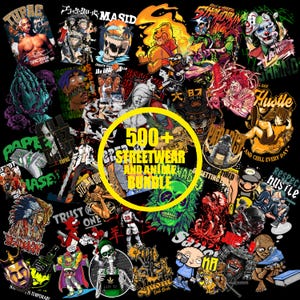 500+ Streetwear PNG Designs, T-Shirt Designs Bundle, Flower Streetwear Design Bundle, Urban T-Shirt Designs Bundle, Bikers Design Bundle