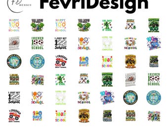 100 Day in School PNG Svg Pdf Bundle Bundle (Digital Download)