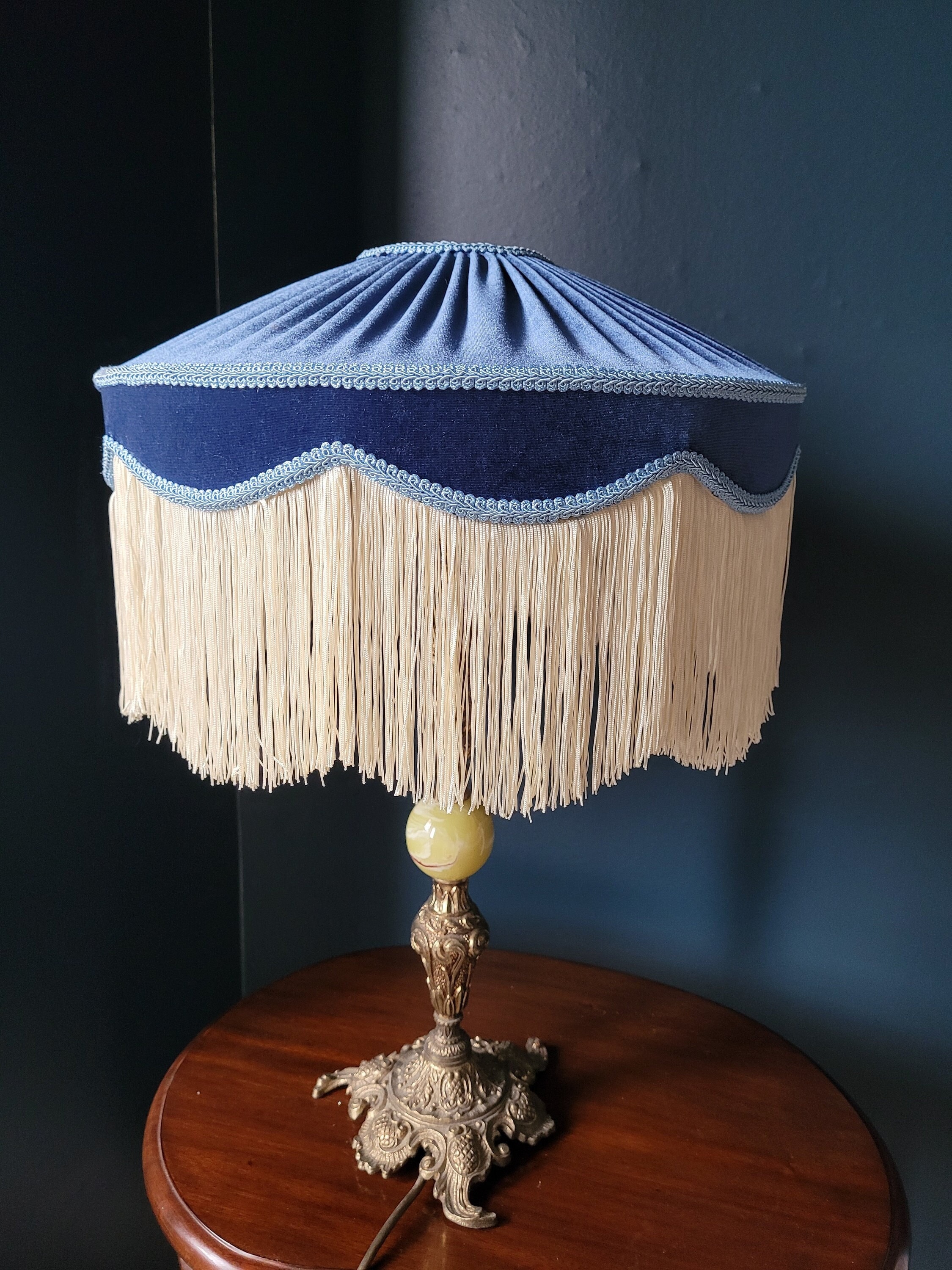 Buy Victorian Velvet Lampshade, Velvet Lampshade,blue Lampshade,handmade  Lampshade, Downton Abbey, Vintage Lampshade, 1920s Online in India - Etsy, image size:2250x3000
