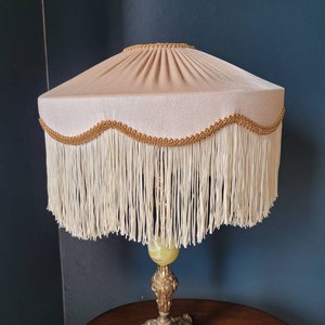 Velvet lampshade,victorian lampshade, Downton Abbey,luxury lighting, handsewn lampshade, maximalist, vintage lighting,silk lampshade,bespoke