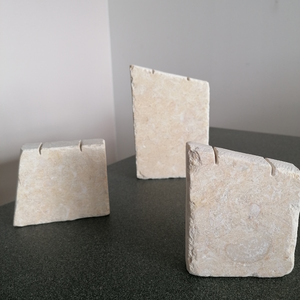 Limestone necklace display stand. jewellery stand. Necklace holder. jewelry display