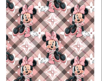 Tela mickey mouse velour suave