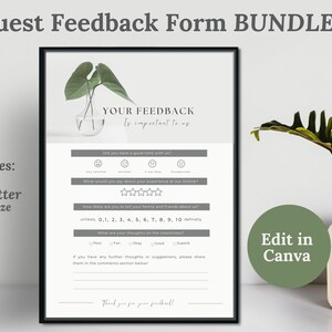 Guest Feedback Form Template for Airbnb, Guest Comment Form, Feedback Comment Card, Guest Feedback Form, Airbnb Host Feedback, Airbnb Bundle