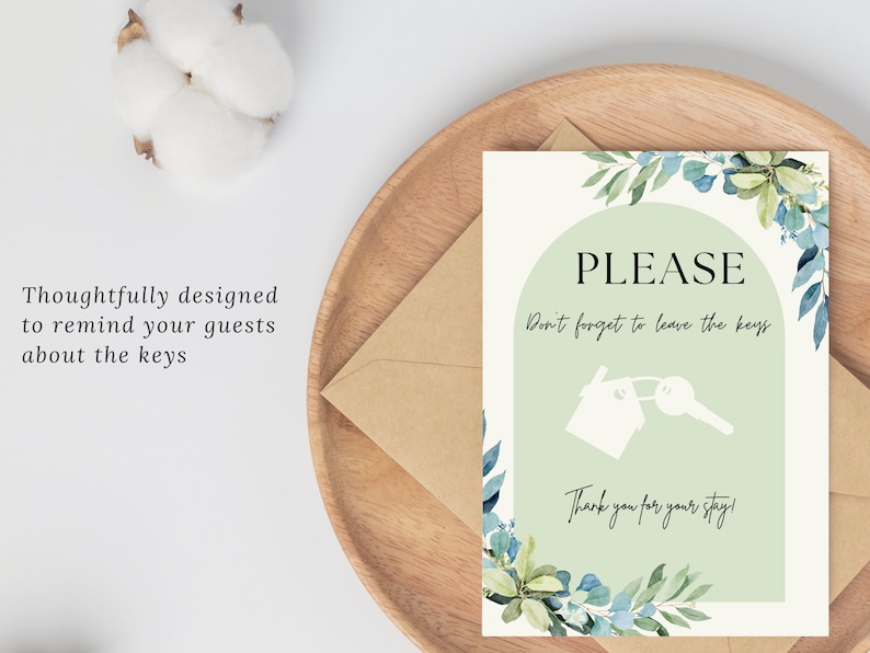 Drop Keys Here Sign Template, Leave the Keys Sign, Airbnb Sign ...