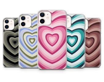 Etui na telefon z motywem serca na Walentynki do iPhone'a 17Pro, 16, 15, 14, 13, 12, Samsunga S25, S24, S23FE, S22, A16, A26, A56, Pixela 10, 9