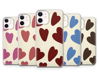 Etui na telefon z motywem serc na Walentynki do iPhone'a 17Pro, 16, 15, 14, 13, 12, Samsunga S25, S24, S23FE, S22, A16, A26, A56, Pixela 10, 9