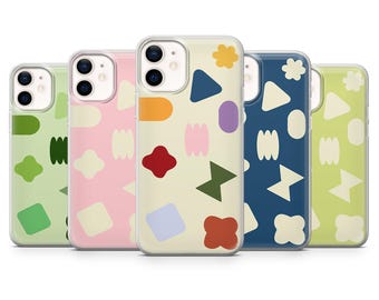 Geometric Phone Case Minimalistic Simple Cover for iPhone 17Pro, 16, 15, 14, 13, 12, Samsung S25, S24, S23FE,S22,A16,A26,A56, Pixel 10, 9