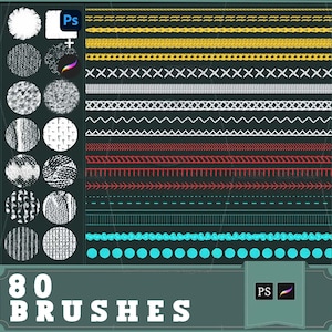 Procréer brosse ps brosse texture des vêtements chandail couture de tissu pointillé point peinture auxiliaire