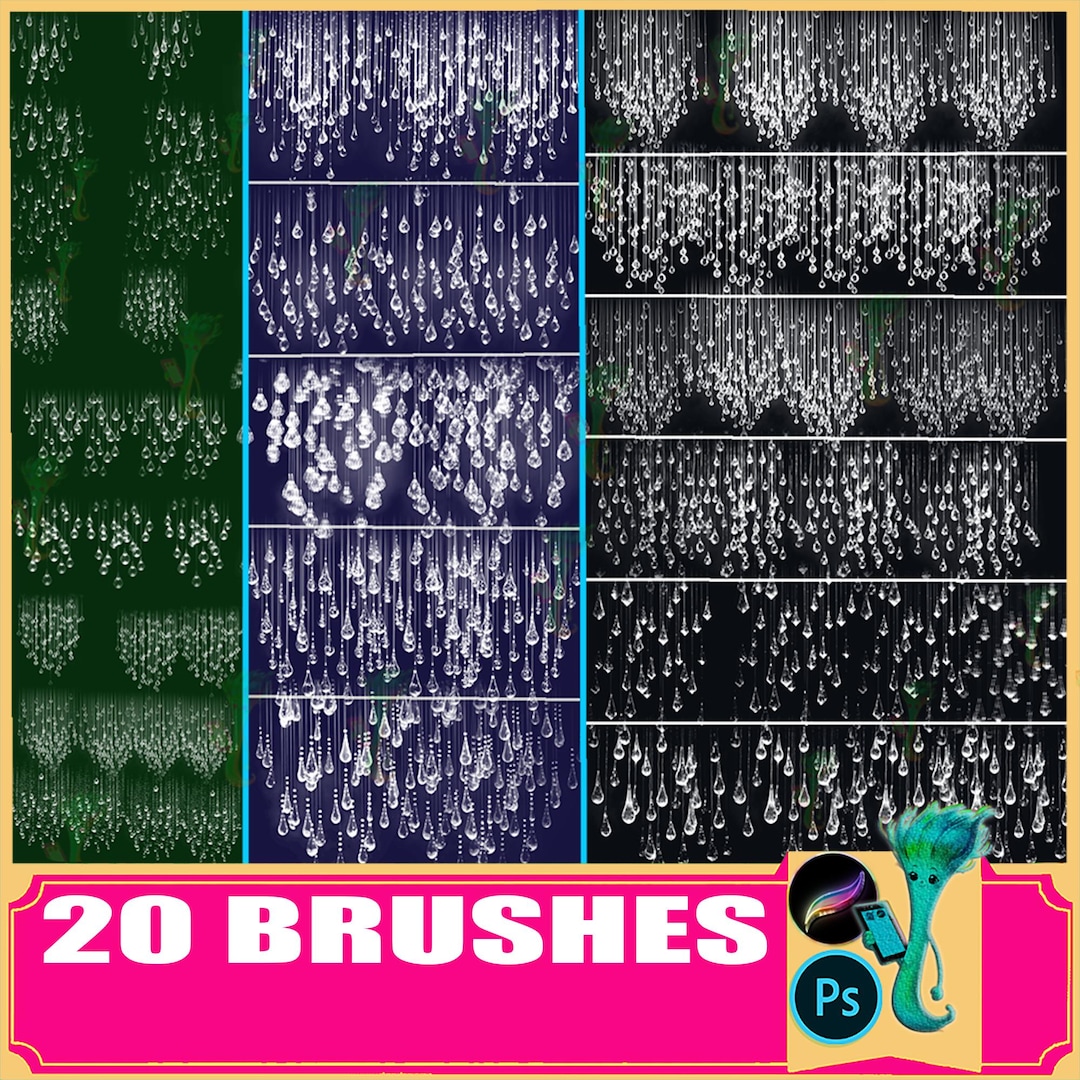 Crystal Chandelier Brushes for Procreate & Photoshop - Etsy