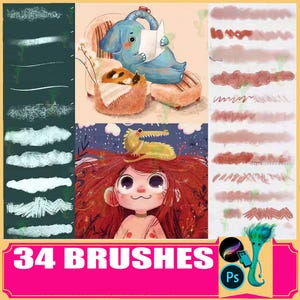 procreate brushes, crayon oil pastel graffiti  hand-painted pencil, photoshop brushes