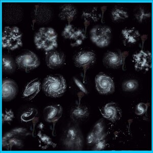 procreate brushes, nebula starry, sky galaxy, sky stars, starlight planet, universe, photoshop brushe image 3