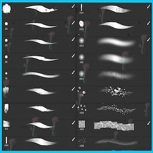 Procreate & Photoshop Brushes: Stroke Pencil Brush Set image 3