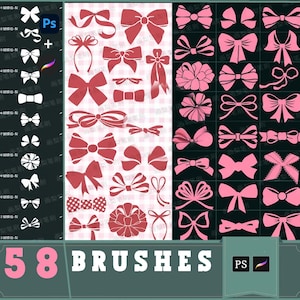 pennelli procreate pennello ps papillon dipinto a mano abbigliamento fascia per capelli accessori per capelli copricapo decorazione filigrana, pennelli photoshop