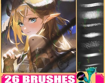 Skin Texture Brushes: Photoshop & Procreate Brushes (Digital Download)
