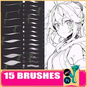 Procreate- en Photoshop-penselen: penseelset penseelstreken