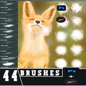 Procreate Brushes, Procreate Fur, Fur Brushes, Procreate Stamps, Procreate Hair, Digital Brushes, Animal Fur, photoshop brushes