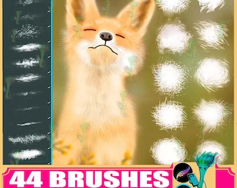 Procreate Brushes, Procreate Fur, Fur Brushes, Procreate Stamps, Procreate Hair, Digital Brushes, Animal Fur, photoshop brushes