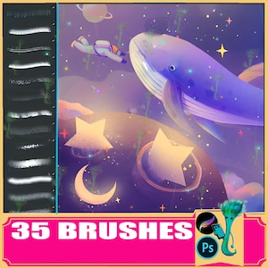 Procreate & Photoshop Texture Brushes: Messy, Rough, Frosted Particles