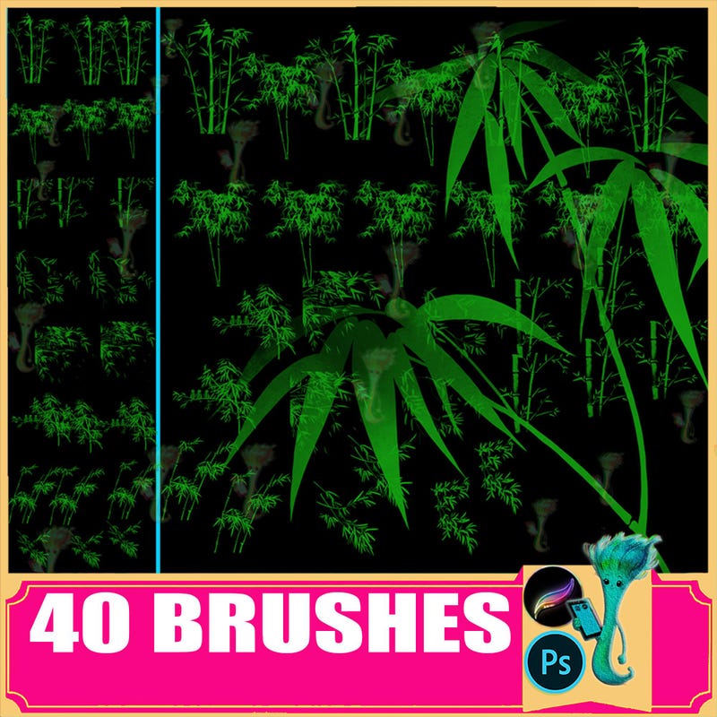 Bamboo Forest Sketch - Etsy UK