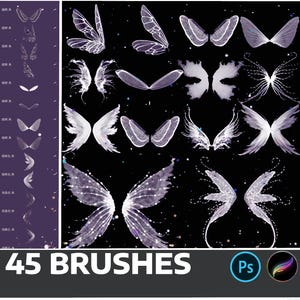 Brosses Belle fée nain forêt papillon, Irish Girl Fantasy, Wing Forest Nature, brosses photoshop