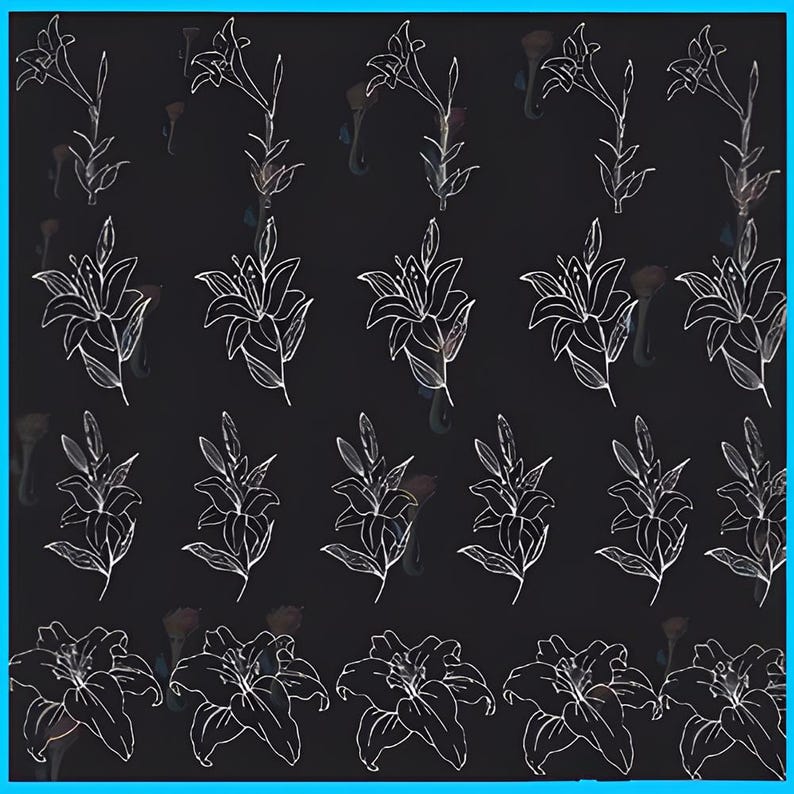 Lily Flower Procreate & Photoshop Brushes: 29 Floral Stamps - Etsy