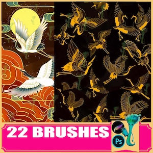 Bird Brushes: 22 Animal Stamps for Procreate & Photoshop