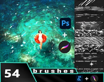 Water Surface Brushes for Procreate & Photoshop