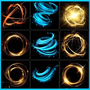 Light Effect Brushes for Procreate & Photoshop - Etsy