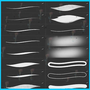 Procreate & Photoshop Brushes: Stroke Pencil Brush Set image 2