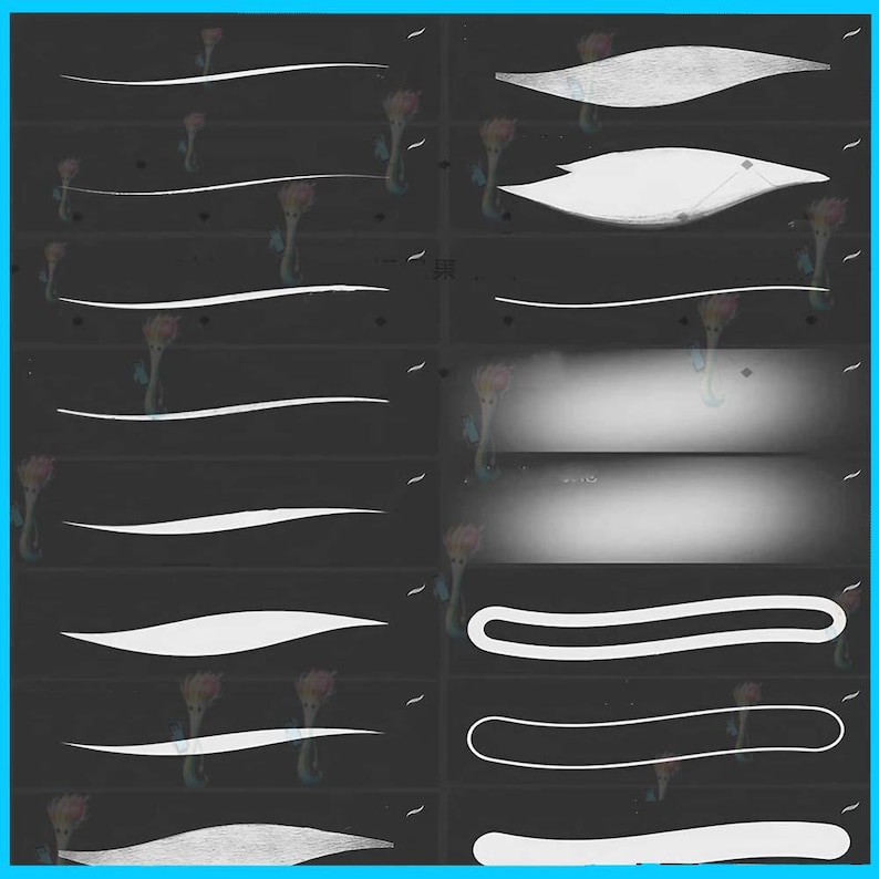 Procreate & Photoshop Brushes: Stroke Pencil Brush Set image 2