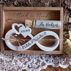 Wedding gift box, infinity sign, money gift, Raysin image 1