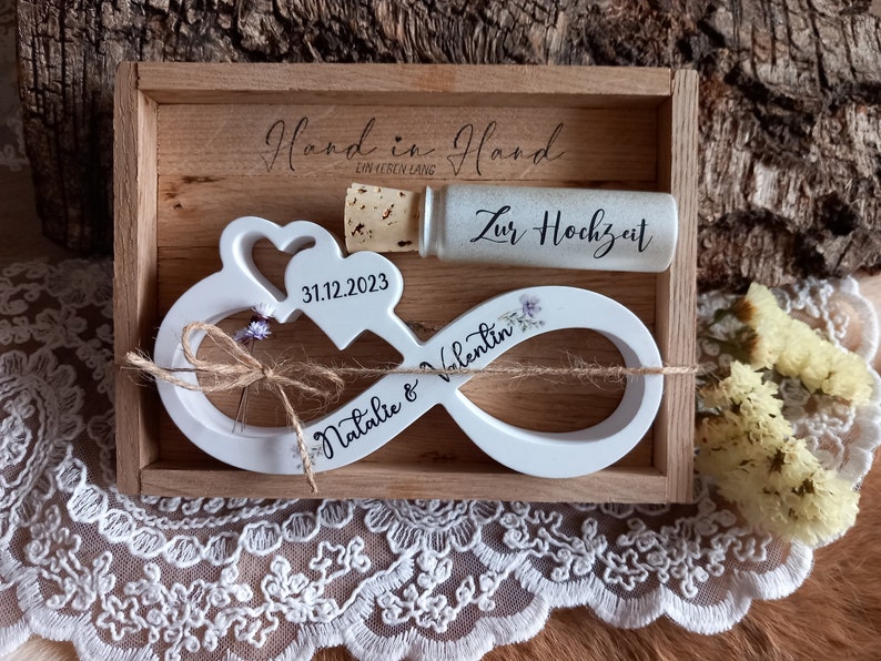 Wedding gift box, infinity sign, money gift, Raysin image 1