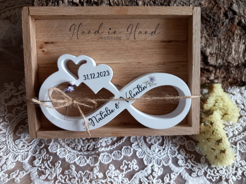 Geschenkbox Hochzeit, Unendlichkeitszeichen, Geldgeschenk, Raysin Bild 2