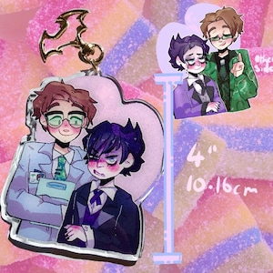 Nygmobblepot Double Sided Gotham Charm