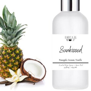DWS Sunkissed Room and Linen Spray, Odor Eliminating Room Spray, Home Fragrance, Air Freshener, For Office, Auto, Linens, Pillow Mist