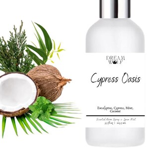 DWS Cypress Oasis Room and Linen Spray, Odor Eliminating Room Spray, Home Fragrance, Air Freshener, For  Office, Auto, Linens, Pillow Mist