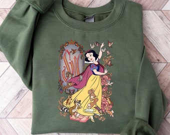 Vintage Princess Snow White Sweatshirt, Retro Disney Princess Sweatshirt, Tale As Old As Time Sweatshirt, Snow White And Seven Dwarfs Shirt