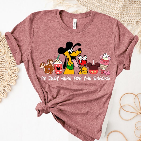 Disney Pluto Shirt, Disney Snacks Shirt, Disney Family Shirt, Mickey Ears Shirt, Disney Trip Shirt, Disneyworld Shirt, Disneyland Shirt