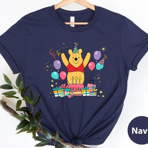 Winnie The Pooh Birthday Shirt, Disney Birthday Party Shirt, Custom Birthday Shirt, Birthday Family Shirt, Pooh Birthday Shirt