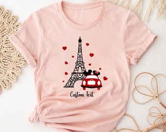 Disneyland Paris Shirt, Mickey Minnie Paris Shirt, Paris Family Trip T-Shirt, Couples Matching Paris Vacation Shirt, Disney Eiffel Tower Tee