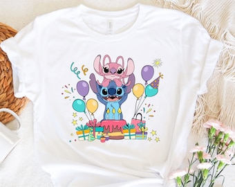 Camisas de stitch para cumpleaños clearance