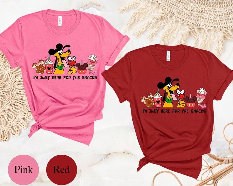 Disney Pluto Shirt, Disney Snacks Shirt, Disney Family Shirt, Mickey Ears Shirt, Disney Trip Shirt, Disneyworld Shirt, Disneyland Shirt image 4