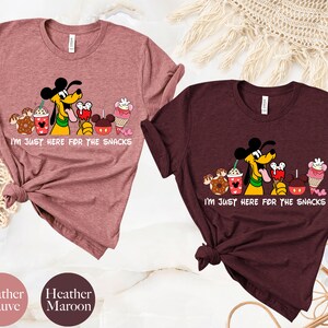 Disney Pluto Shirt, Disney Snacks Shirt, Disney Family Shirt, Mickey Ears Shirt, Disney Trip Shirt, Disneyworld Shirt, Disneyland Shirt image 8
