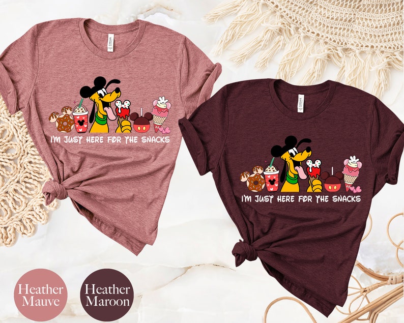 Disney Pluto Shirt, Disney Snacks Shirt, Disney Family Shirt, Mickey Ears Shirt, Disney Trip Shirt, Disneyworld Shirt, Disneyland Shirt image 8