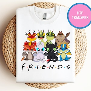Tandlös Dtf-överföring, Hur du tränar din drake Dtf, Ljusraseri Dtf, Disney Dragon Dtf, Disney Friends Dtf, Tandlös matchande vänner Dtf